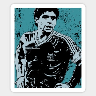 Diego maradona 1978, retro poster Sticker